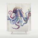 Rainbow Octopus Shower Curtain By Sam Nagel Society6