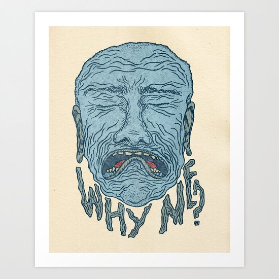 A PORTRAIT OF EVERYONE IN THE WORLD Art Print