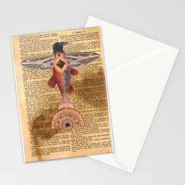 Sacred Heart Crow Stationery Cards