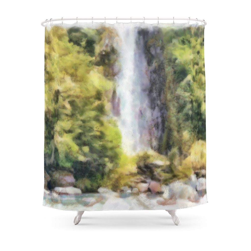 South Island, New Zealand Shower Curtain by so_orex_official