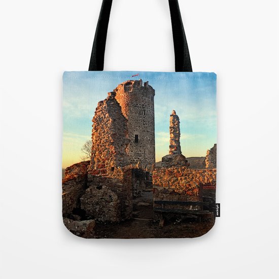 The ruins of Waxenberg castle | architectural photography Tote Bag