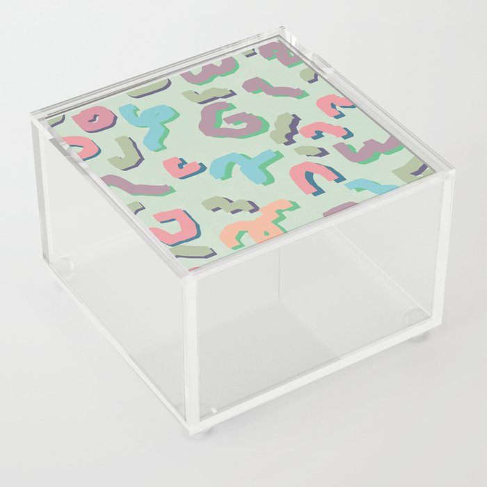 Color confetti pattern 15 Acrylic Box