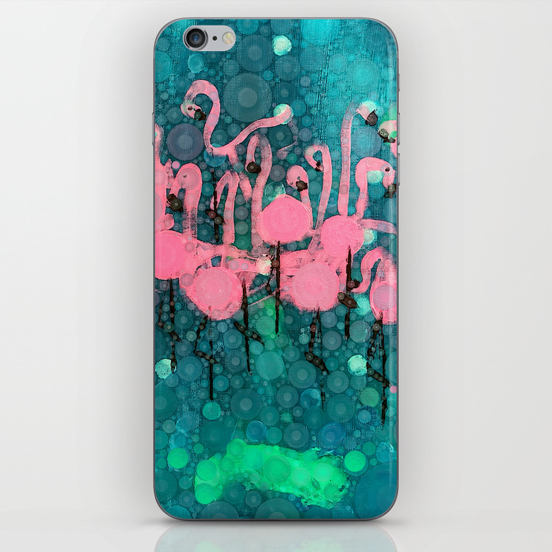 Flamingos Among Us Iphone Skin By Stormyartworks Society6