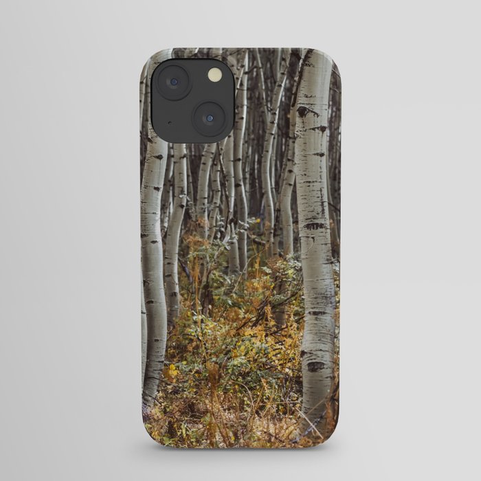 Wiggly Aspen in Autumn iPhone Case