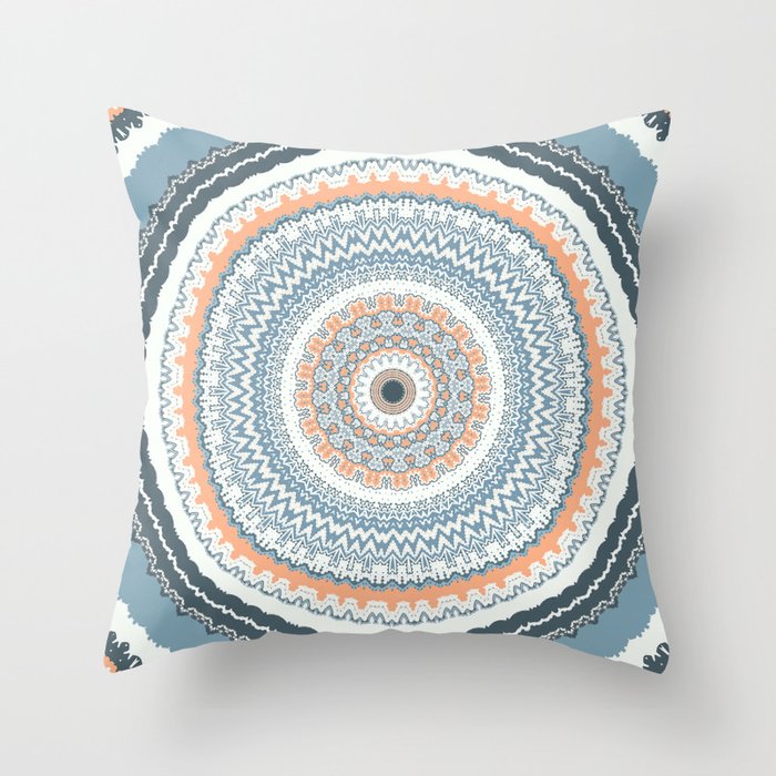 Peach boho pillow clearance