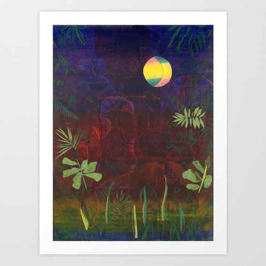 Moon Garden Art Print