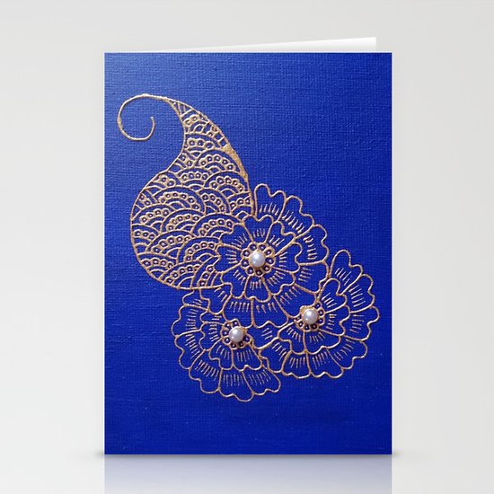 Blue Pearl Stationery Cards