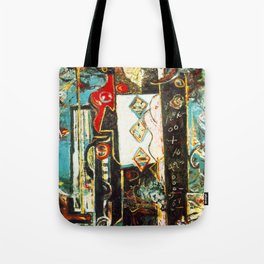 Male and Female by Jackson Pollock Tote Bag