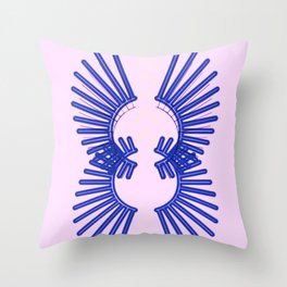 Rebellious Bird Throw Pillow | Freespirit, Graphicdesign, Abstract, Purple, Focus, Starburst, Peaceful, Digital, Birdwings 