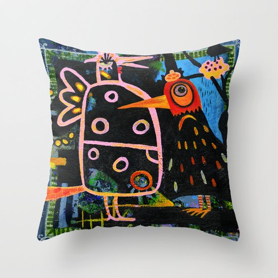 spring bazaar Throw Pillow