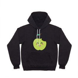 Cute Apple Fruit Illustration Hoody