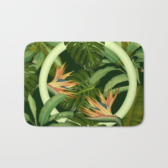 Circle in the Leaves Bath Mat