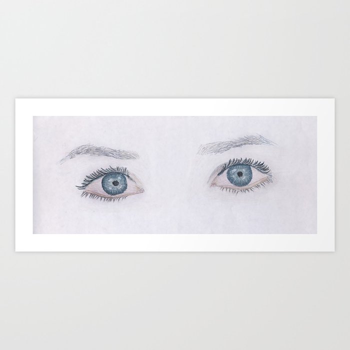 blue eyes Art Print
