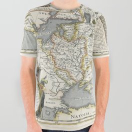 Map of Russia - Hessel Gerrits - 1613 Vintage pictorial map All Over Graphic Tee