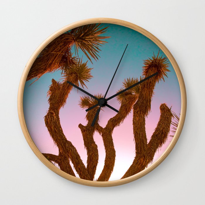 Joshua Tree Desert Sunset Wall Clock