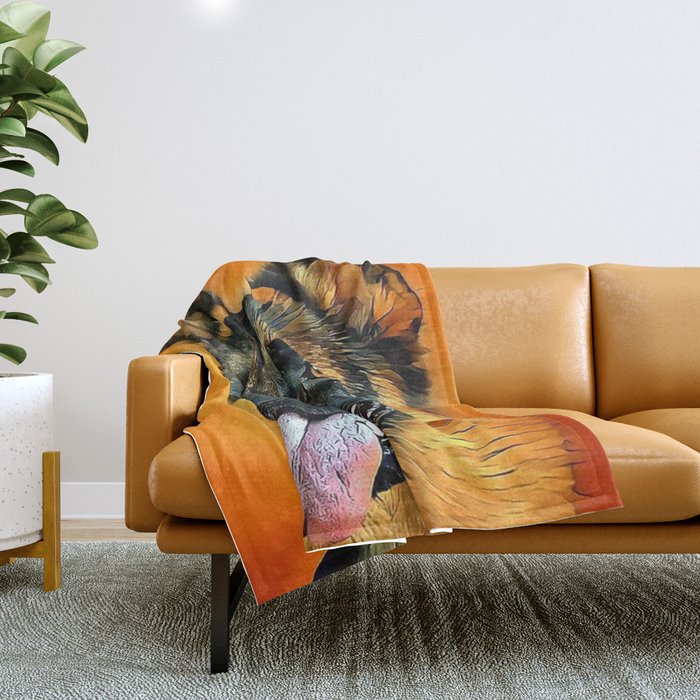 German Shepherd Dog Throw Blanket