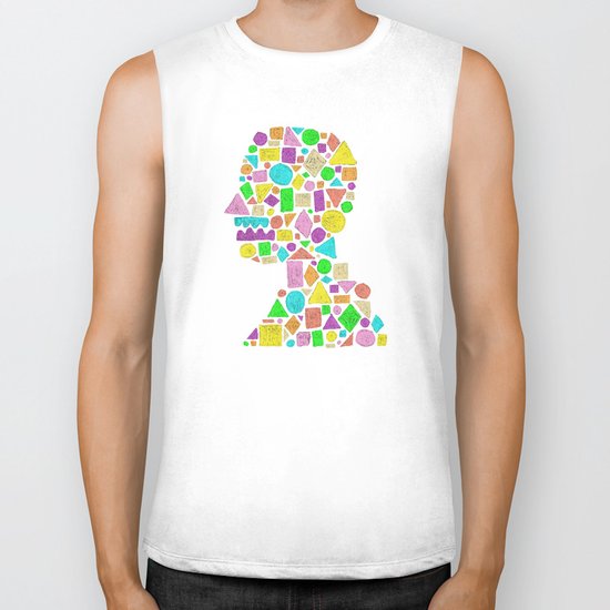 Mosaic Silhouette Biker Tank