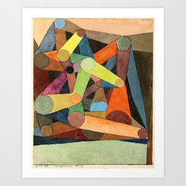 Paul Klee - Geöffneter Berg - Opened Mountain Art Print