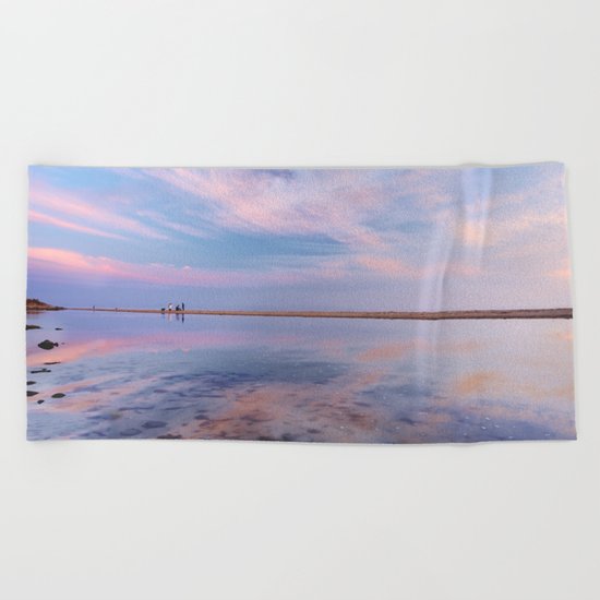 "Heaven walk". Tarifa beach Beach Towel