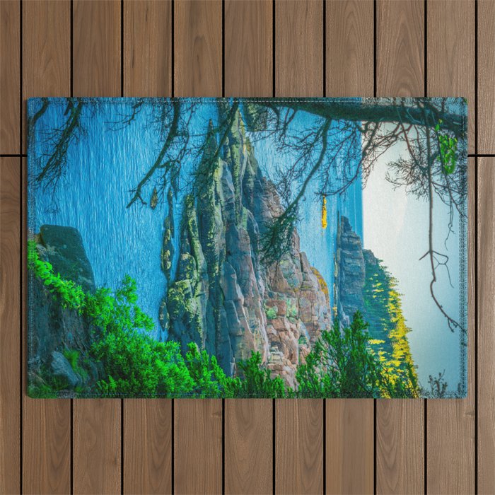 Acadia National Park Forest Coast View Outdoor Rug