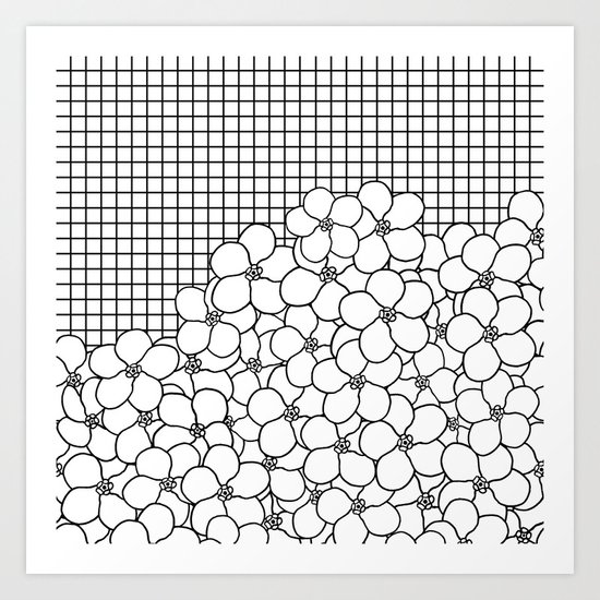 Forget Me Knot Grid Art Print