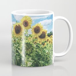Not Ready to Face the Sun (sunflower, farm, summer) Coffee Mug