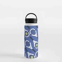 Tennis Pattern (Blue/White) Water Bottle
