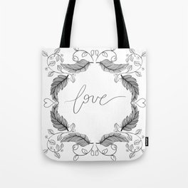 feathered love Tote Bag