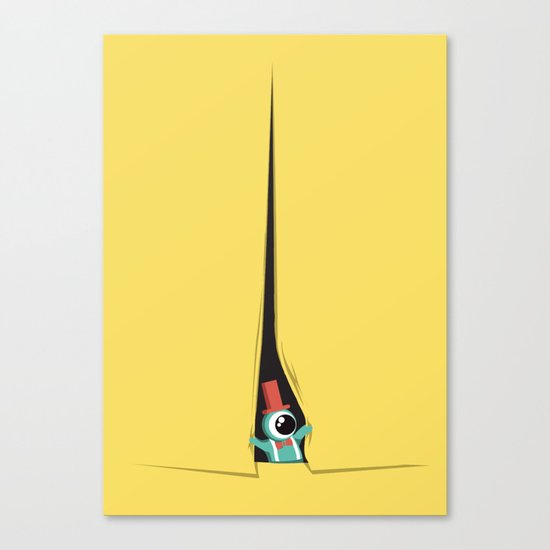 Peek show! Canvas Print