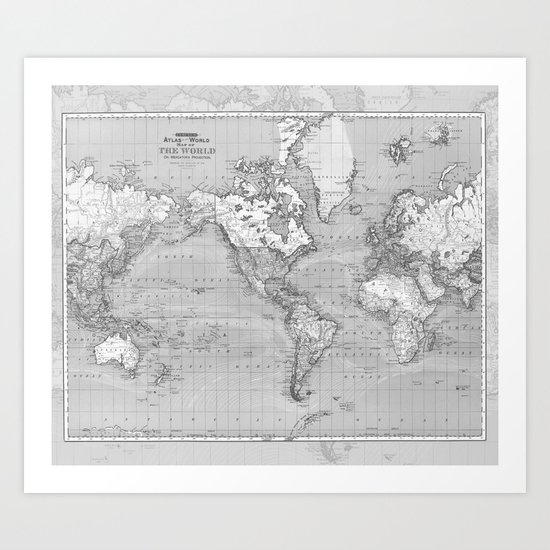 Atlas of the World Art Print