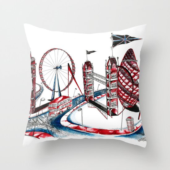 London Throw Pillow
