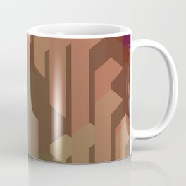 Topaz cubescape_mineral with shadows Coffee Mug