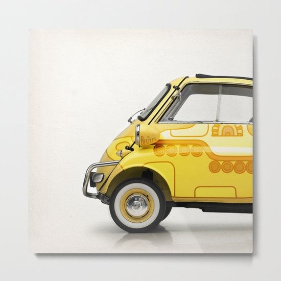 Yellow Submaretta Metal Print