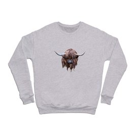 Scottish Highland Cow In Colour Crewneck Sweatshirt
