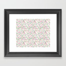 Pink gum blossoms Framed Art Print