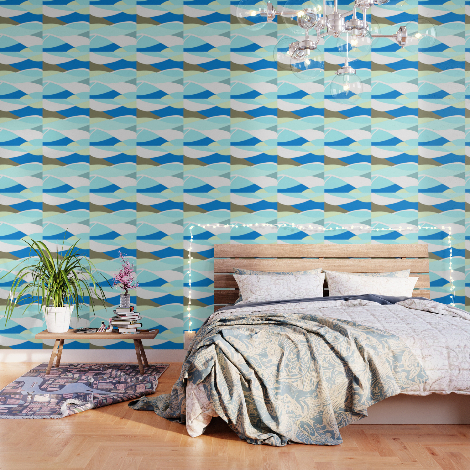 Retro Waves Wallpaper By Eloiseart Society6