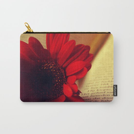 Shiny red gerbera Carry-All Pouch