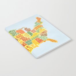 United States of America Map Notebook