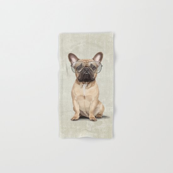 Mr French Bulldog Hand & Bath Towel