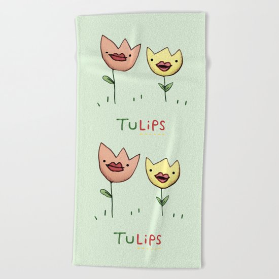 TuLIPS Beach Towel