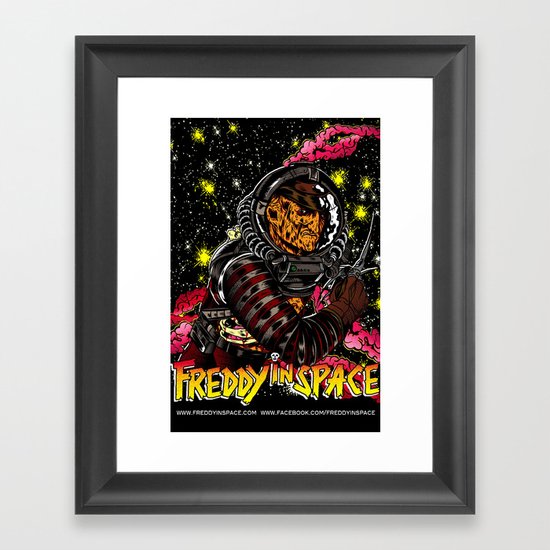 Freddy In Space Framed Art Print