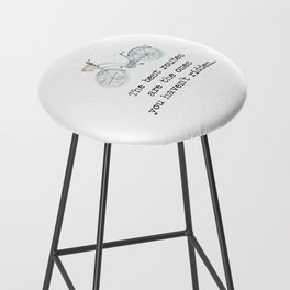The Best Routes Are The Ones You Haven't Ridden - bike cyclist cycle quote motto Bar Stool
