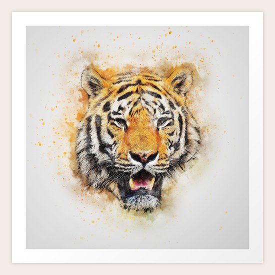 Tiger Abstract Art Print