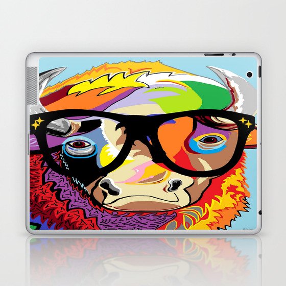 Hipster Bison "Buffalo" Laptop & iPad Skin