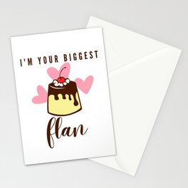 Biggest Flan Stationery Cards