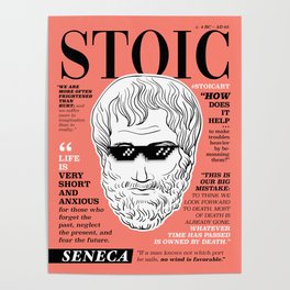 Stoic. Seneca Poster