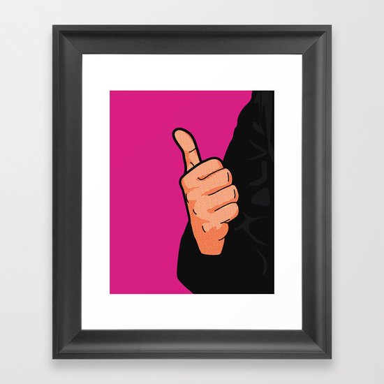 Pop Icon - Fonzie Framed Art Print
