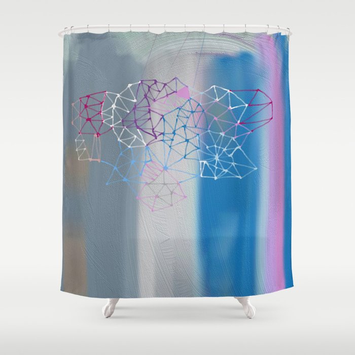 transparent cloud Shower Curtain