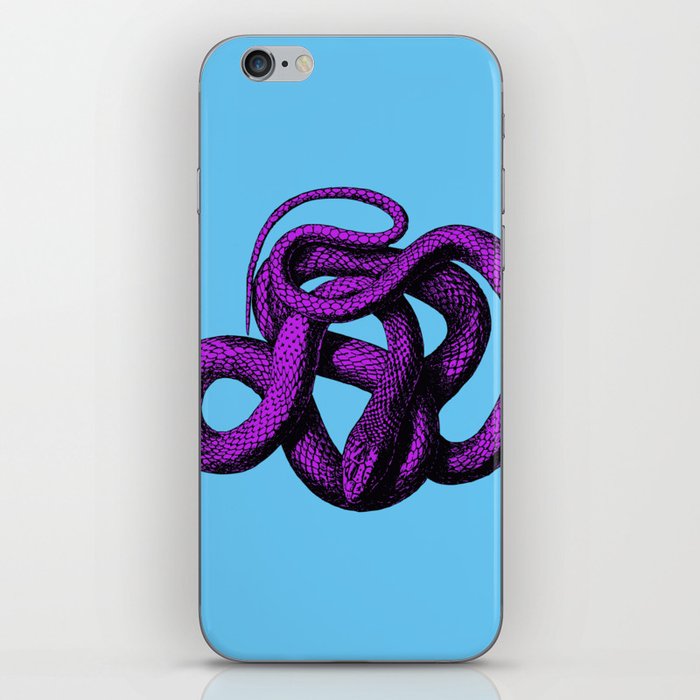 Snek 4 Snake Purple Blue iPhone Skin