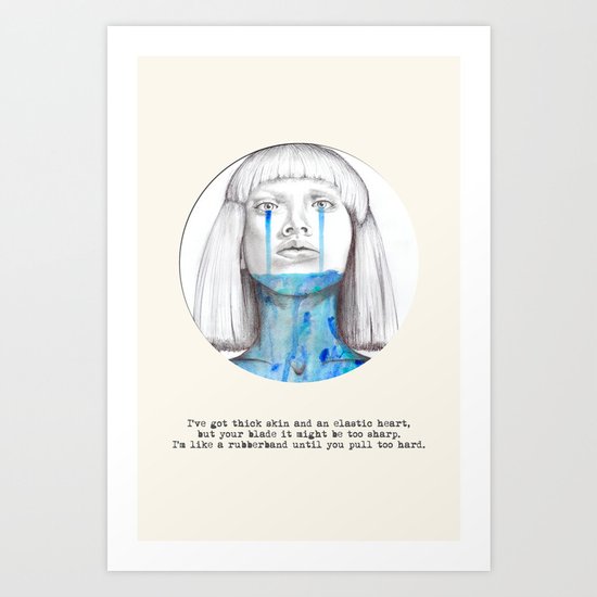 Elastic Heart Art Print